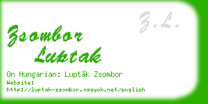 zsombor luptak business card